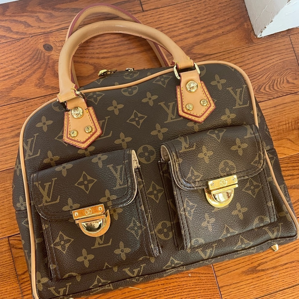Louis Vuitton Brown Monogram Satchel - Picture 6 of 11